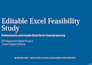 build a smart excel feasibility study with auto calculations